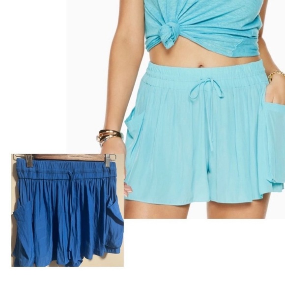 Ramy Brook Pants - Ramy Brook Austin Blue Shorts Size Large